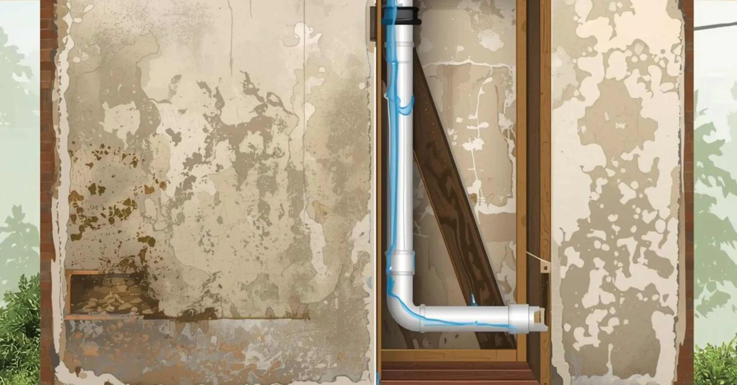 how to detect a water leak inside the wall